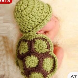 Crochet Turtle Baby Costume